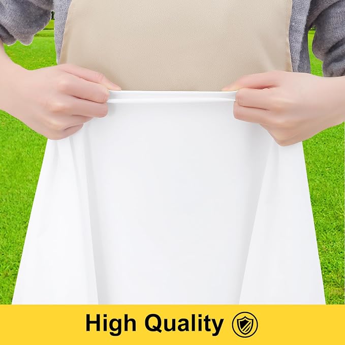 Smiry Picnic Table Cover with Bench Covers, Waterproof Elastic Fitted Polyester Tablecloths for 8 Ft Rectangle Tables, Washable Windproof Tablecloth for Camping, RV & Outdoor (White, 30x96 Inches)