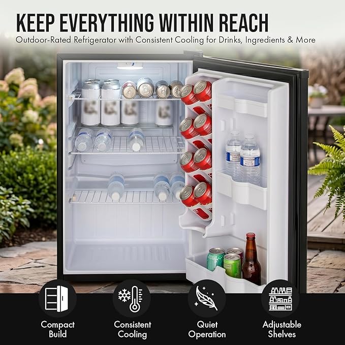BLAZE BBQ Outdoor Gas Grill Package of 32” LTE Built-in Gas Grill, LTE Built-In Double Side Burner, 32” Door & Two Drawers Combo, Roll Out Double Trash Drawer, Compact Refrigerator and Accessories
