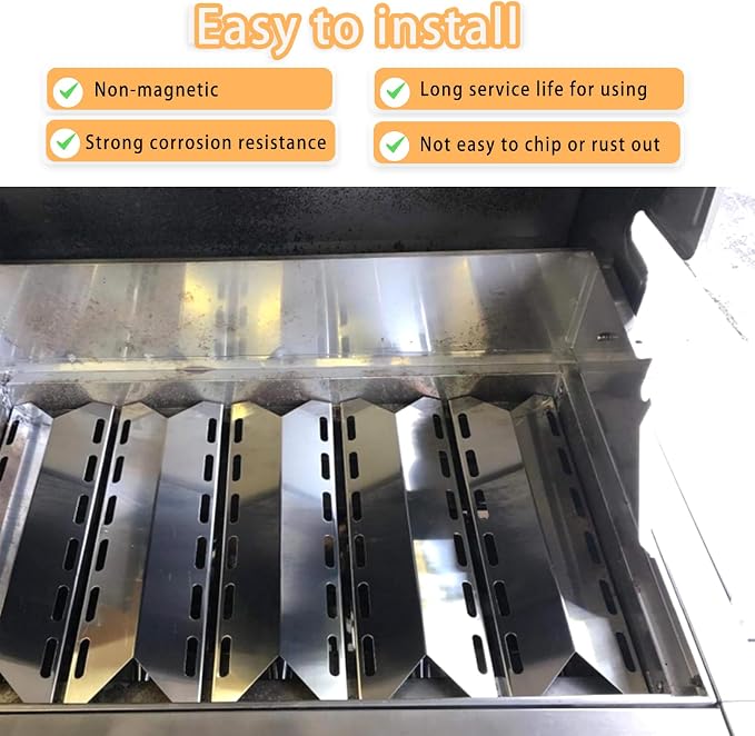 Grill Replacement Parts for Charmglow 720-0234, Nexgrill 720-0033 | Member's Mark 720-0584, Kirkland 720-0025, SAMS 720-0584A, Heat Plates and Burner Tubes 5 Burner Grill