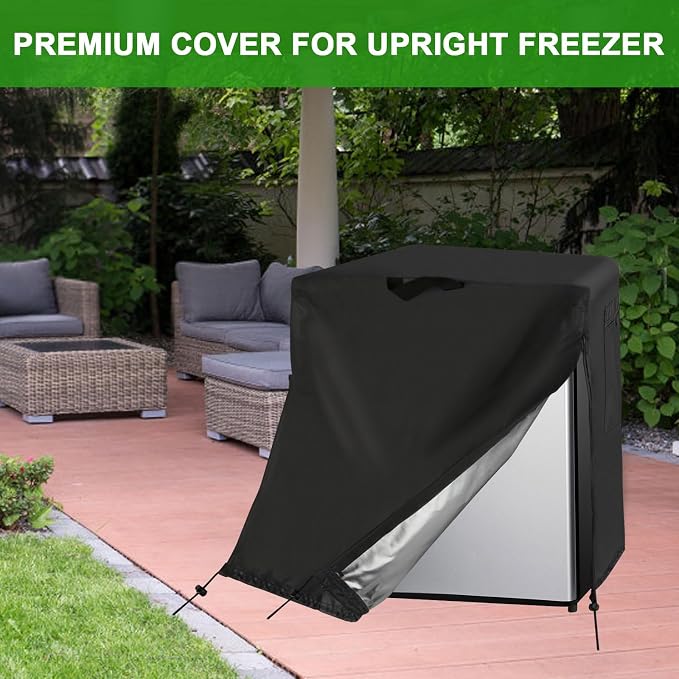 Mini Refrigerator Cover for Most 2.5/2.7 Cu Ft Compact Beverage Fridge | 19x19x27,Waterproof Dustproof Heavy Duty Oxford Fabric,for Most 2.5- 2.7 Cubic Feet Small Wine Freezer for Outside