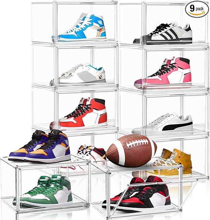 Size 12 Shoe Storage Organizer 9 Pack