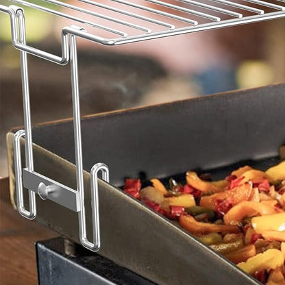 only fire Griddle Warming Rack Fits for 22" Blackstone Griddles, One-Step Clip On Attachment