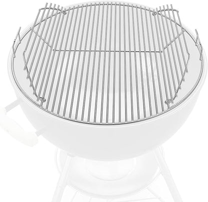 Uniflasy for Weber 22 Inch Hinged Cooking Grate – 304 Stainless Steel Grill Grate Replacement, Fits Original Kettle, Master-Touch, Performer & Bar-B-Kettle Charcoal Grills (21.5" Round)