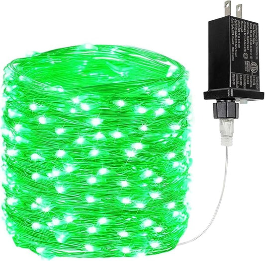 66FT 200 LED Fairy Lights Plug in, 8 Modes Twinkle Halloween Lights Green | Waterproof String Lights Outdoor Indoor, Memory, Timer, Copper Wire, Halloween Lights for Bedroom Garden Party Holiday Decor