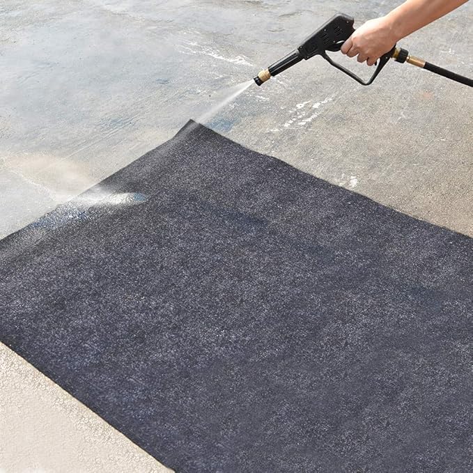 Under the Turkey Fryer Mat,Absorb Oil and Water,Protects BBQ Deck or Patio from Oil,Grease,and Spills, Slip Resistant and Waterproof (Turkey Fryer Mat:36inches x 48inches)
