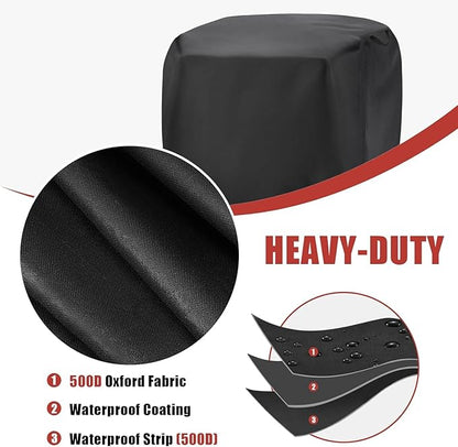 Pizza Oven Cover, Waterproof Pizza Oven Indoor Outdoor Covers - 34"L x 28"W x 43"H
