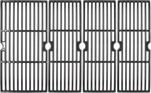 Hongso Porcelain Cast Iron Grill Grates for CharBroil Performance 5 Burners 463243519 463275517 463275717 463243518, 6 Burners 463274419 463274619 463274819 463274919 Models, G470-0002-W1, 4 Packs