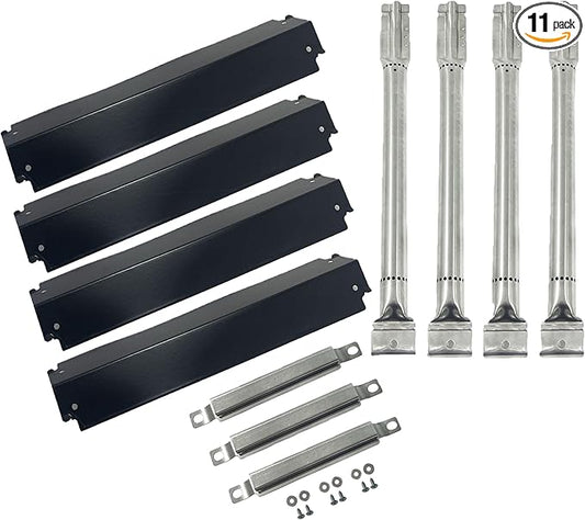 Parts Kit DG101 Replacement for Charbroil Gas Grill Burners,Heat Plates and Crossover Tubes, for grill mode 461261508 461262006 463248108 463268008