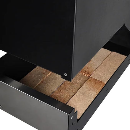 Block Wood Brazier 250 for Freestanding/Built-In Charcoal Grill | Perfect to Adapt to Spaces | Elegant Design, A+ Stainless Steel Front
