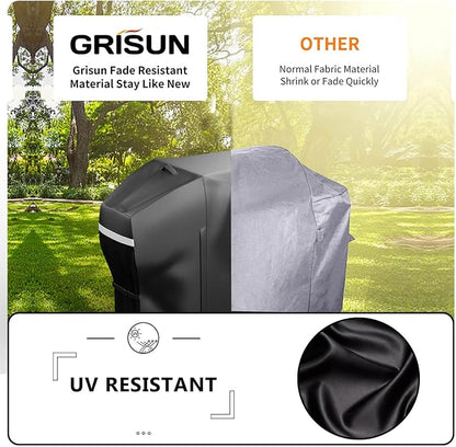 GRISUN Anti-UV Griddle Cover for Blackstone 36 Inch Griddle 5482 Hood 1868 | Fits Blackstone 1845 1899 1863 1866 1841 1923 1902 1820 2151 2023, 600D Full-Length Waterproof with Zipper Design