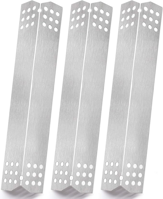 Replacement Burner Covers for Grillmaster Grill Master 720-0737, Set of 3 Heat Plates Heat Shields Flame Tamers Replacement for Nexgrill 720-0896B 720-0896C 720-0896E 720-0882A 720-0896 720-0825 Grill