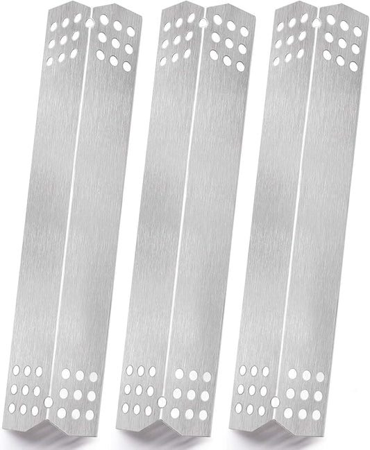 Replacement Burner Covers for Grillmaster Grill Master 720-0737, Set of 3 Heat Plates Heat Shields Flame Tamers Replacement for Nexgrill 720-0896B 720-0896C 720-0896E 720-0882A 720-0896 720-0825 Grill