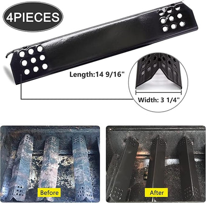 Grill Replacement Parts for nexgrill 720-0830h replacement parts, 17'' Cast Iron Grill Grates and Heat Plates for Nexgrill 720-0830H, 720-0697E, Members Mark 720-0830F, Uberhaus 780-0003.