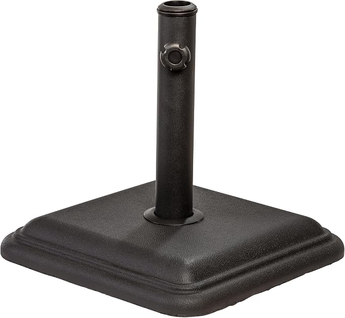 US Weight 26 Pound Umbrella Base for Patio Table - Black