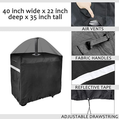 Utheer Grill Cover for Camp Chef FTG600 Flat Top Grill and Camp Chef 4-Burner Griddle BBQ Cover for Blackstone/Pitboss 22"Griddle for Royal Gourmet Cuisinart cart, Keter Patio Cooler and Beverage Cart