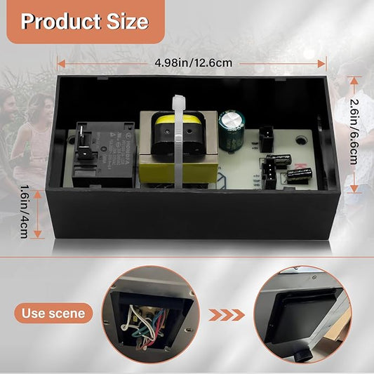 9907160013 Power Circuit Board Replacement Part Compatible with Masterbuilt Digital Electric Smoker MB20071117, 20071218, 20071317, 20071217, MB20070619, MB20071418, MB21072719 and More