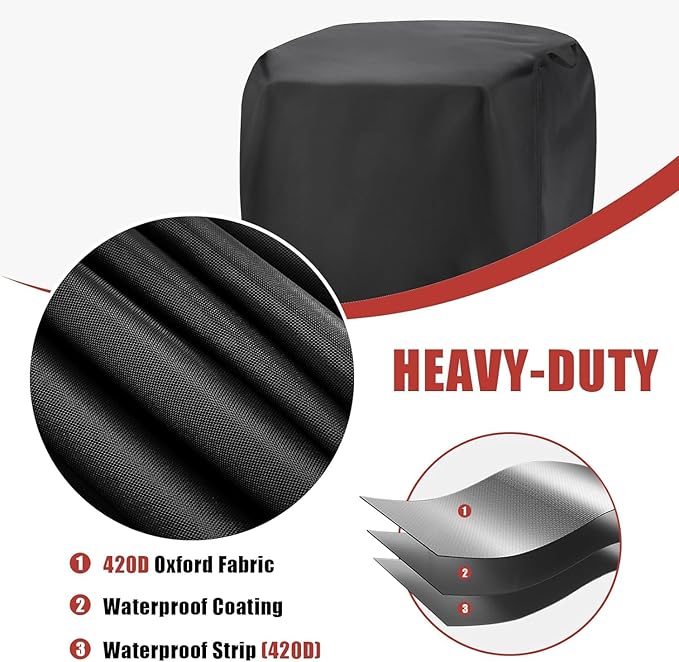 Pizza Oven Cover, Waterproof Pizza Oven Indoor Outdoor Covers - 16"L × 17"W × 10.5"H