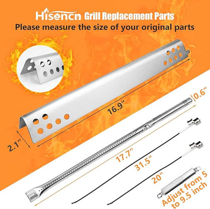 Hisencn Replacement Parts for Charbroil Performance 5 Burner Grill 463347519, 463347518, Grill Parts for Char-Broil 463373319, 463373019 Grill Replacement Parts Kit