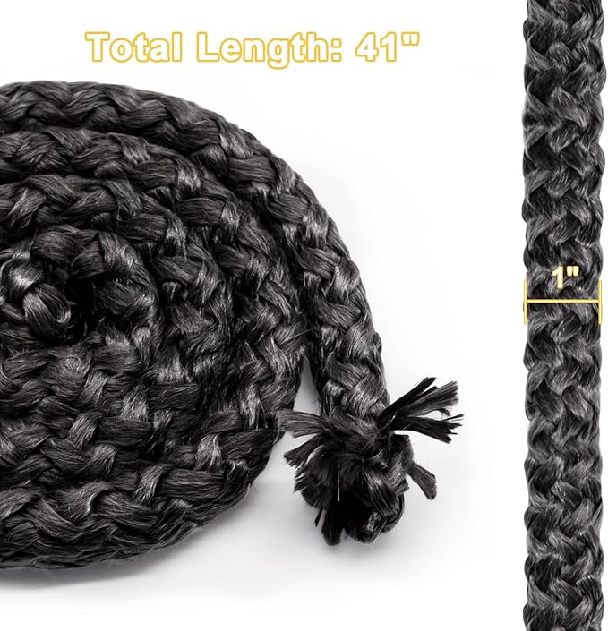 SRV7034-178 Stove Door Gasket Rope for Quadrafire MT Vernon AE, E2, Trekker Insert, Edge 60 Pellet Stove Part, 1'' x 41'' High Temperature Graphite Impregnated Fiberglass Seal Rope Replacement