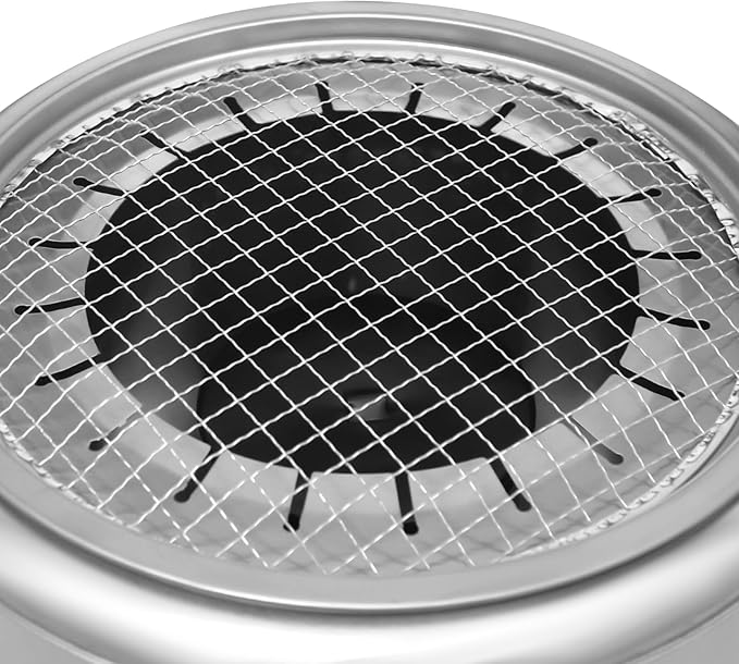 Smokeless Charcoal Hanging Grill, Stainless Steel Kebob Grill with 20 Skewers Barbecue Barrel Portable Smokeless Barbecue Barrel BBQ Charcoal Grill for Picnics, Camping, Parties
