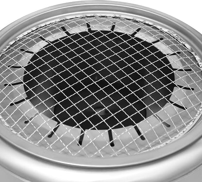 Smokeless Charcoal Hanging Grill, Stainless Steel Kebob Grill with 20 Skewers Barbecue Barrel Portable Smokeless Barbecue Barrel BBQ Charcoal Grill for Picnics, Camping, Parties