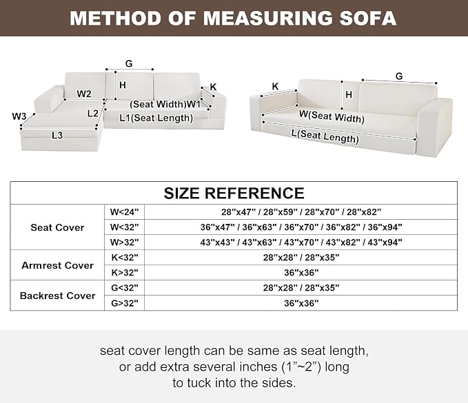vctops Geometric Jacquard Plush Sofa Couch Covers Farmhouse Neutral Non Slip Sectional Couch Cover Soft Warm Sofa Slipcover for Dogs, Children, Pets Furniture Protector (Brown,43"x94")