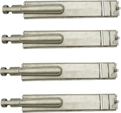 4-Set 15 3/4" Heavy Duty Cast 304 Stainless Steel Grill Burners for Bull, Premium Outdoor Bull BBQ Gas Grill Replacements Parts for Cal Flame P-Series, Aussie, Thermos, Turbo, Beefeater, etc