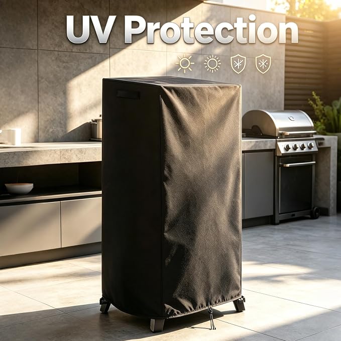 Smoker Cover Fit for East Oak Ridgewood Pro 30" Electric Smoker | Waterproof Grill BBQ Cover Vertical Smoker Covers-19 D x 18" W x 45" H