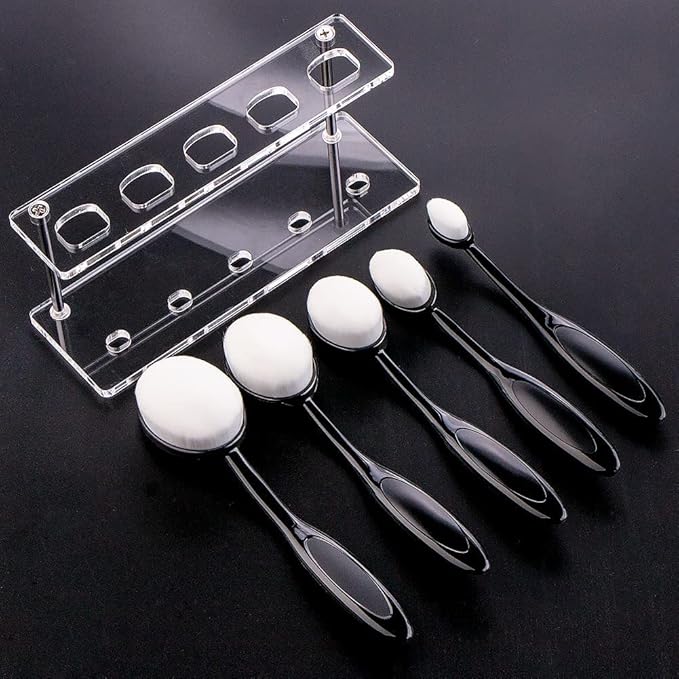 UNIMEIX 5 Pack Blending Brush for Card Making Crafting Ink Blender Brushes Set Tool Paper Background Brush Drawing Scrapbooking & Stamping Supplies (Black)