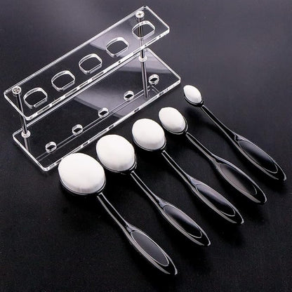 UNIMEIX 5 Pack Blending Brush for Card Making Crafting Ink Blender Brushes Set Tool Paper Background Brush Drawing Scrapbooking & Stamping Supplies (Black)