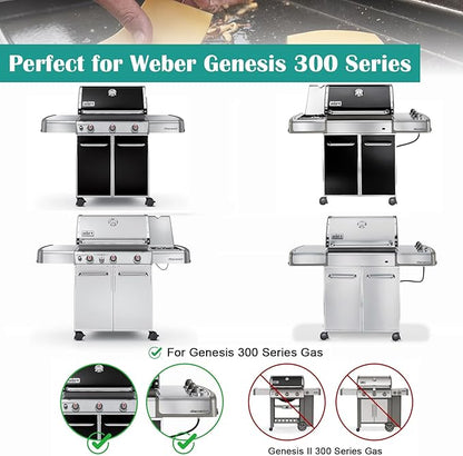 7566 Cast Iron Griddle for Weber Genesis 300 Series Gas Grill, Replacement for Weber Genesis 300 Series E-310 E-320 E-330 S-310 S-320 S-330 EP-310 EP-320 EP-330 CEP-310 CEP-330 ESP-310