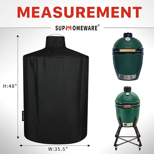Suphomeware BBQ Grill Cover for Ceramic Grills, Waterproof and Heavy Duty Cover for Kamado Vision X-Large.
