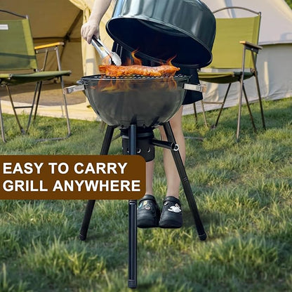 Portable Charcoal Grill with Removable Legs (17 Inch)