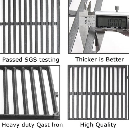 Hongso Grill Replacement Parts for Weber Genesis II 300 / LX 300 Series ii E310 S310 E315 S315 E335 S335 E330, Grill Grates 66802 66095, Flavorizer Bars 90235 66795 66032, Heat Deflectors 66040 66685