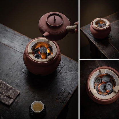 Clay Charcoal Stove Chaozhou Clay Charcoal Stove Tea Barbecue Grill 1-4 People