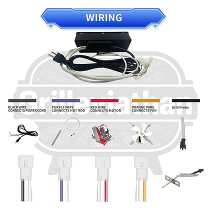 WiFi Controller Replacement for Pit Boss Series 3/4 / 5/7 Vertical Pellet Smoker with Dual PID & App Control