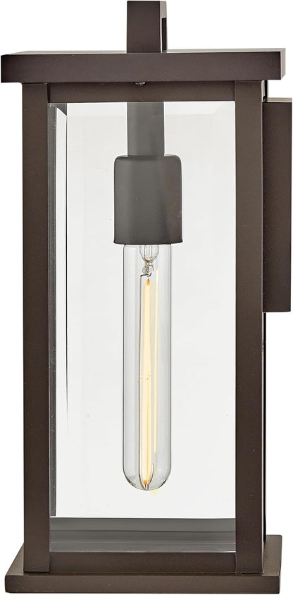Hinkley Weymouth Small Outdoor Wall Rectangle Lantern, Oil Rubbed Bronze