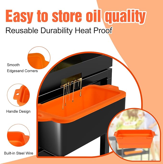 joyhalo Full-Edge 36" Blackstone Silicone Griddle Cover, with 16" Silicone Spatula Mat and Grease Cup Liners, Perfect Combination for Blackstone Griddle Accessories for All-Season Outdoor Use