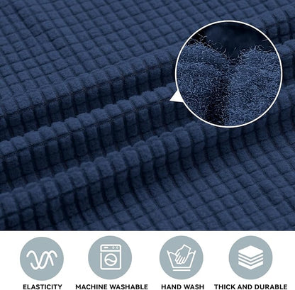 LURKA Stretch Oversized Sofa Slipcovers 1 Piece Couch Covers for 3 Cushion Couch Sofa Furniture Protector Full Sofa Covers with Elastic Bottom for Kids and Pet (X-Large,Royal Blue)