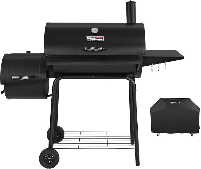 Royal Gourmet CC1830SC Charcoal Grill Offset Smoker with Cover & HomeRight Electro-Torch C900085 Fire Starter