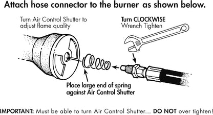 COOKAMP High Pressure Gas Cooker Outdoor Propane Burner with 0-20 PSI Adjustable Regulator and Steel Braided Hose (STEEL-SA1100)