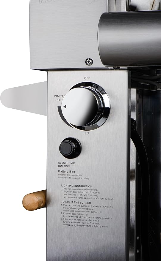 KoolMore 32 in. Outdoor Propane Gas and Wood fired Pizza Oven in Stainless-Steel