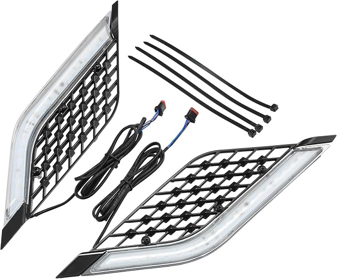 TCT-MOTORPARTS LED Radiator Grill Panels Light Fits for Honda Goldwing 1800 GL1800 Tour 2018-Up