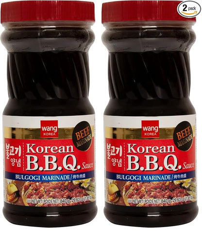 Wang Bulgogi Marinade, Sweet and Quick Fire Flavor, Korean Barbeque Sauce, 29.63 Ounce (Pack of 2)