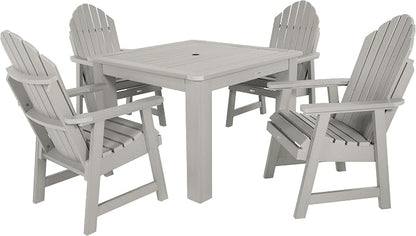 highwood Hamilton 5 Piece Square Dining Set, Harbor Gray