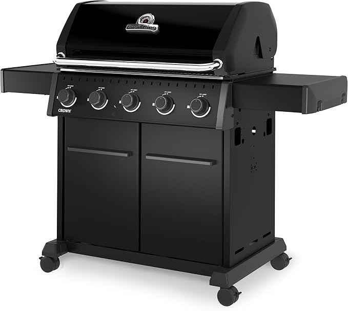 Broil King 866154 Crown 520 Shadow 5-Burner Propane Gas Grill in Black