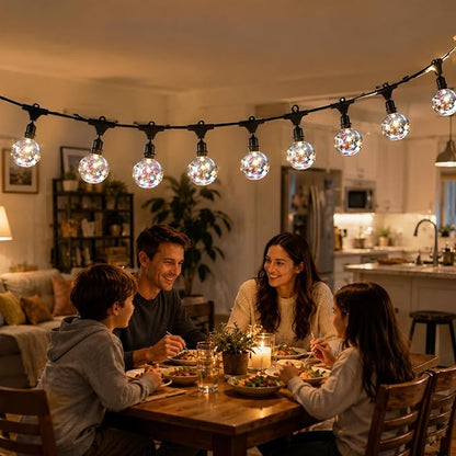 Vigdur 22Ft Patriotic String Lights, Red White Blue Globe String Lights Connectable with 10 Plastic Shatterproof LED Bulbs for Independence Day Patriotic Holidays Decoration