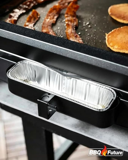 Grease Cup Liners for Blackstone 8001 22" Electric Griddle, Aluminum Foil Drip Pan for Blackstone E-Series 22&17 Inch 8001 8003 8000 8005 Grill Accessories Disposable Rear Grease Catcher Tray, 10-Pack
