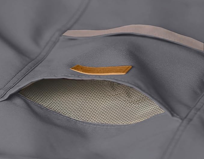 Patio Umbrella Cover for Market & Offset Umbrella,Banana Style Umbrella, Water Resistant, with Zipper and Rod (Cantilever (Dark Grey/WD), Cantilever 9'-13')