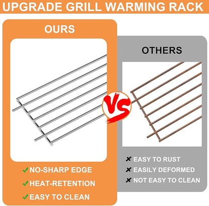 7513 Grill Warming Rack for Weber Genesis 1000 Parts Genesis 1000-5500, Genesis Silver/Gold C & B, 80633 Raised Grill Rack for Weber Spirit 700 Genesis Platinum Grill Stainless Steel 24.9"x4.7"